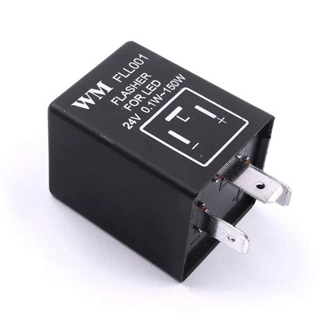 1pc 24v 01w 150w 3 Pin Electronic Led Flasher Relay For Car Styling