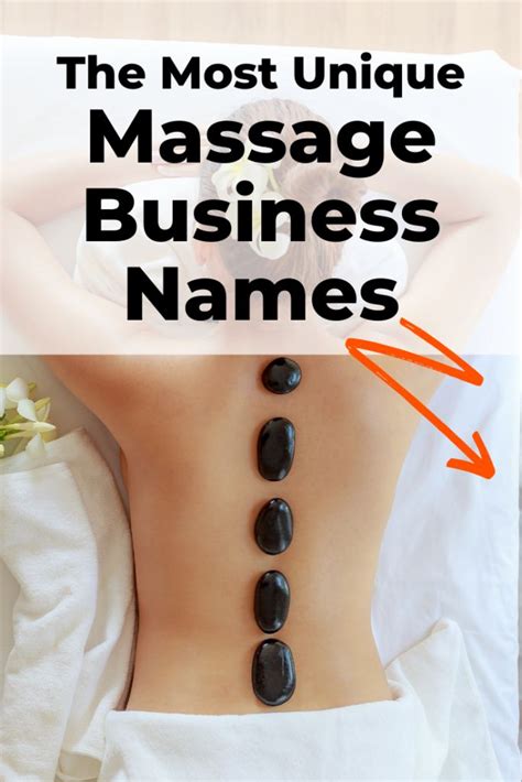 279 Creative And Unique Massage Business Names In 2020 Massage Business