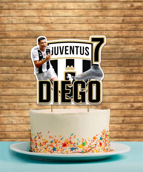 Juventus Printable Cake Topper Cristiano Ronaldo Topper Etsy