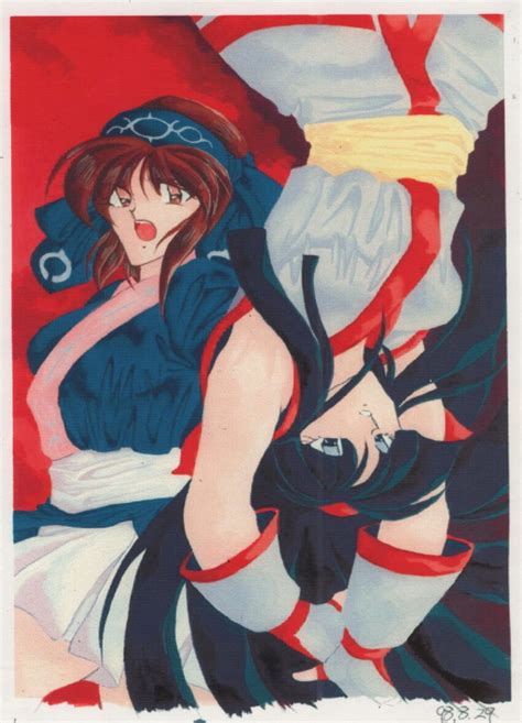 Nakoruru Rimururu Samurai Spirits Snk Highres 1990s Style 2girls Ainu Clothes Armpits