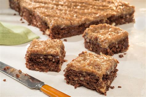 This german chocolate cake recipe is a classic! These Loaded German Chocolate Brownies are decadently gooey, which makes them the perfect ...