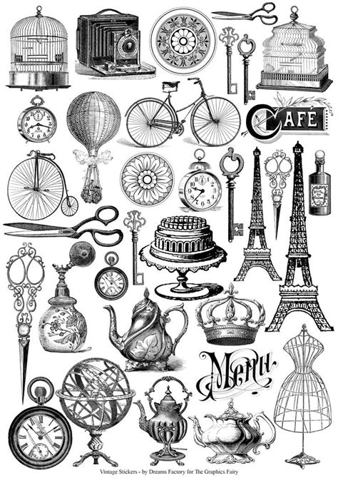 Aesthetic Printable Black And White Stickers