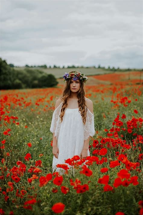 beautiful poppy fields fashion and bridal inspiration flower photoshoot poppy field spring