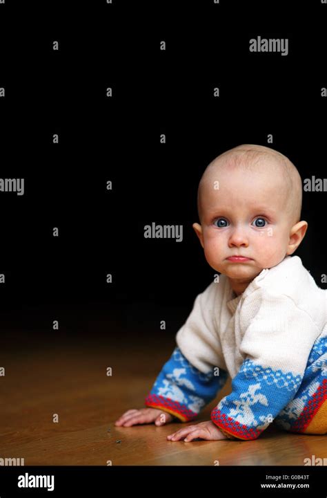 Sad Infant Stock Photo Alamy