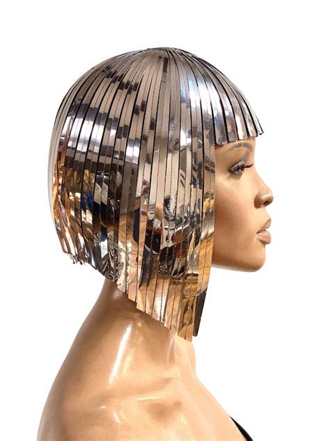 The Original Divamp Silver Wig Cleopatra Metallic Wig Gold Etsy