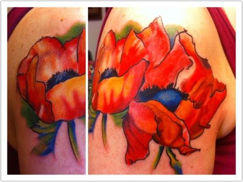 Watercolor Poppy Tattoo By Patheticpeacepirate On Deviantart