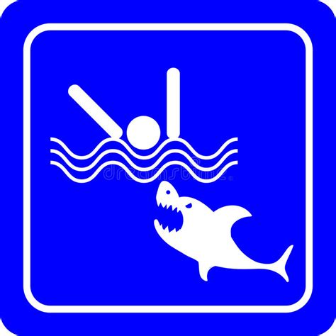 Sharks No Swimming Stock Vector Illustration Of Shark 90656796