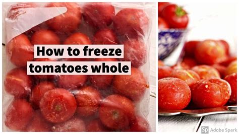 How To Freeze Tomatoes Whole Youtube