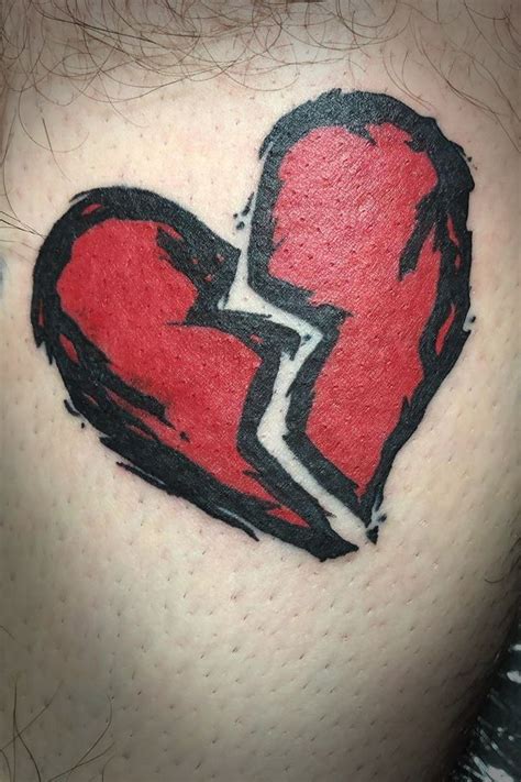 200 Broken Heart Tattoo Designs 2020 Torn Heartbreak