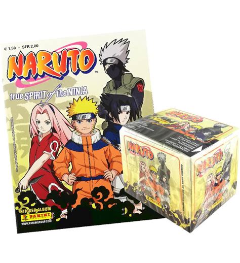 Panini Naruto True Spirit Of The Ninja Stickers Album Box With