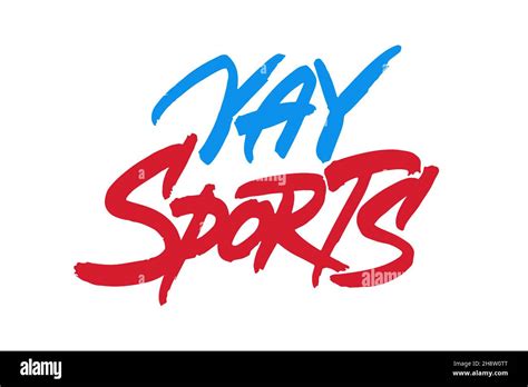 Yay Sports Lettering Design Stock Vector Image And Art Alamy