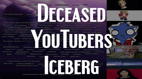 The Deceased Youtubers Iceberg Youtube
