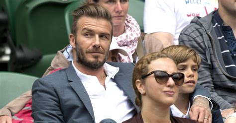 David Beckham Catches Ball At Wimbledon Like Its No Big Deal