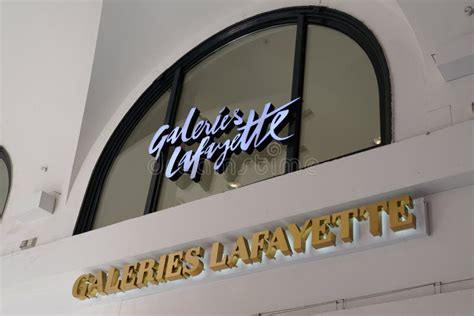 Galeries Lafayette Logo Brand And Text Sign On Shop Wall Facade French