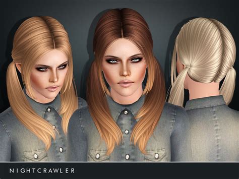 Nightcrawler Sims 4 Cc Hair Pigtails
