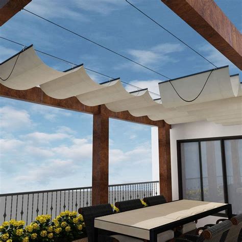 A Retractable Pergola Shade Adds Privacy And Character To Your Outdoor