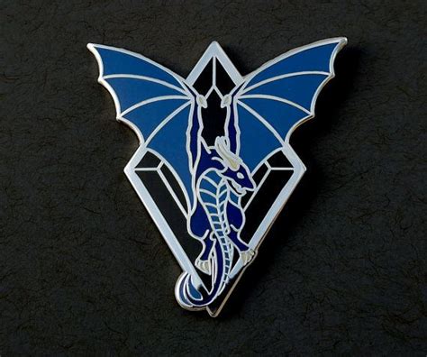 Flying Dragon Hard Enamel Pin Wyvern Pin Fantasy Pin Dragon Jewelry Dragon Wings Etsy