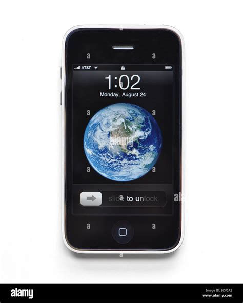 Apple Iphone 3gs Cutout With Welcome Screen Stock Photo Alamy