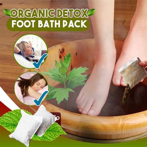 Organic Detox Foot Bath Pack In Foot Detox Bath Foot Detox
