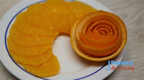 A Beautiful Way To Serve Orange By J Pereira Art Carving Fruit Youtube
