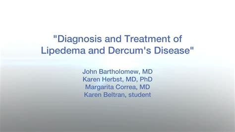 Lipedema And Dercums Primer Fdrs2016 Lipedema Dercums Disease