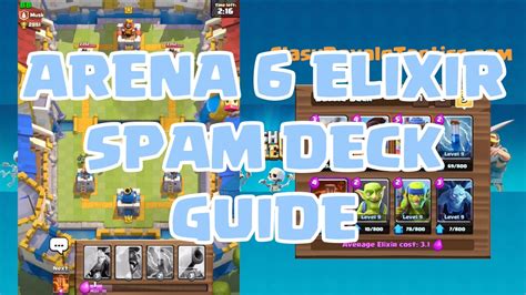 Clash Royale Arena 6 Deck Live Play Youtube