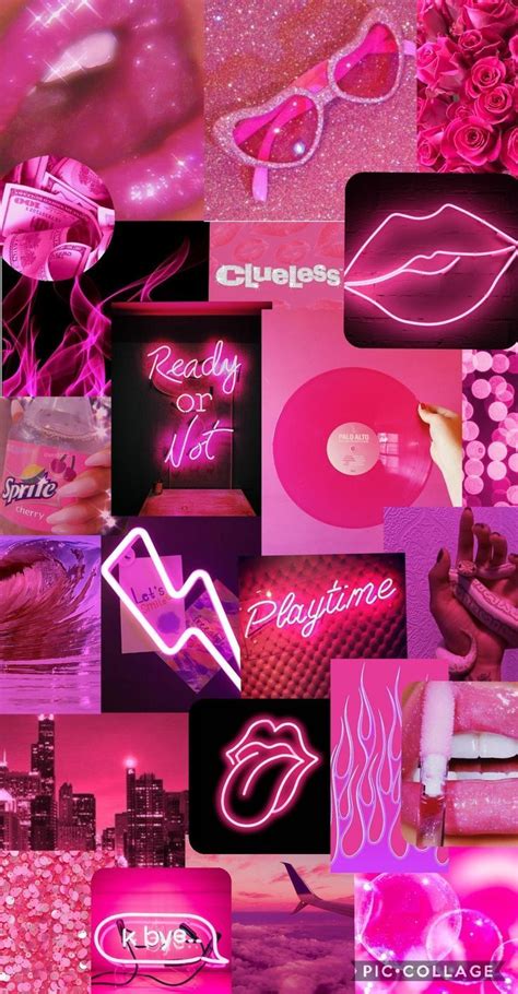 Cute Aesthetic Hot Pink Wallpaper In 2022 Girl Iphone Wallpaper