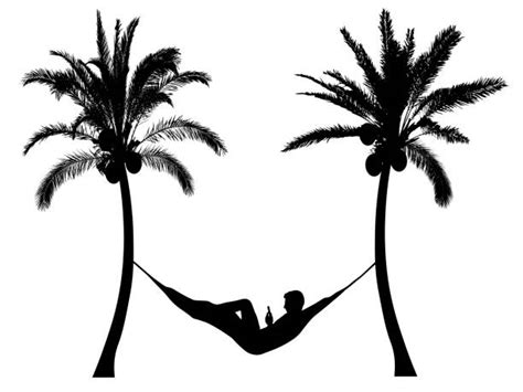 Silhouette Of A Hammock Illustrations Royalty Free Vector Graphics