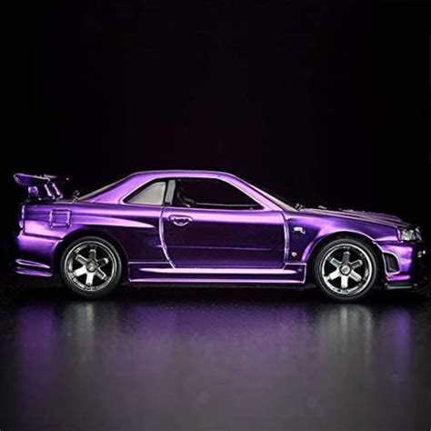 Hot Wheels Rlc Nissan Skyline Gtr R34 Spectra Flame Purple Inc Etsy