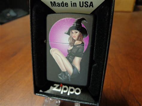 Brunette Pinup Girl With Shotgun Daisy Dukes Zippo Lighter Mint In Box Hot Sex Picture