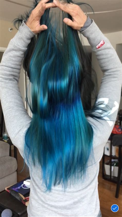 Blue Hair Ocean Hair Blue Under Layer Blue Hair Ocean Hair Hair