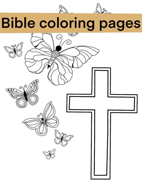 Faithful Inspiration Christian Coloring Pages Etsy