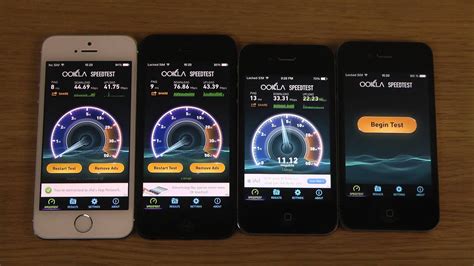 Apple Iphone 5s Vs 5 Vs 4s Vs 4 Ios 71 Beta 4 Internet Speed Test