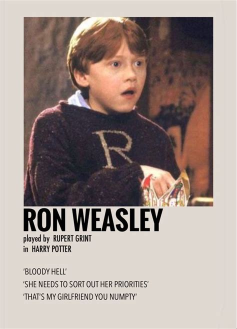 Ron Weasley By Millie Harry Potter Movie Posters Harry Potter Poster