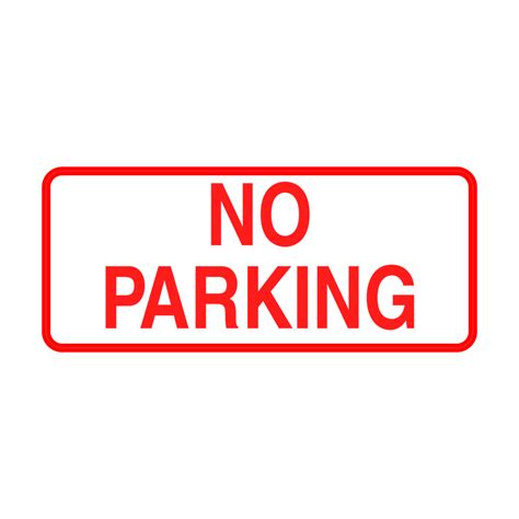 No Parking Sign On Transparent Background 18972671 Png