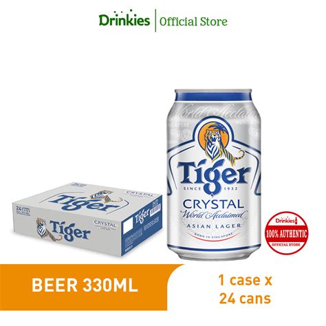 Tiger Crystal Beer 330ml Can 24 Pack Pure Malt Lager Lazada Ph