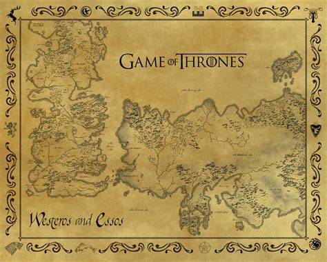 Games Of Thrones Map Of The Seven Kingdoms Games Area