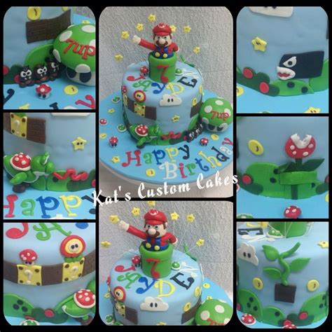 He wanted one for his birthday and we did research looking at cakes online for ideas for weeks! Mario Cake | Boy birthday cake, Cake, Mario cake