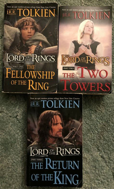 Lord Of The Rings Trilogy Movie Covers Jrr Tolkien Ebay