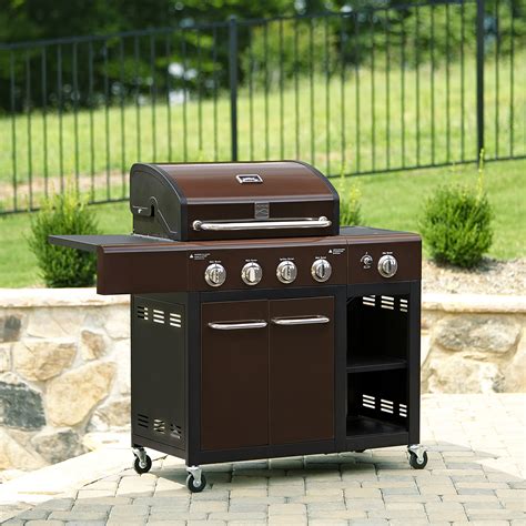 It's one great time to relax and get away from the hustles and bustles of. Kenmore 4 Burner Mocha LP Gas Grill with Storage