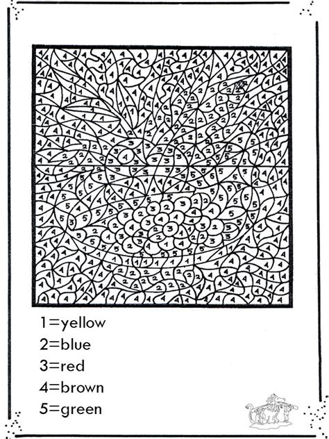 Free Advanced Color By Number Coloring Pages Download Free Advanced