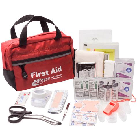 First Aid Kit Homeauto Red Bag With Handles Ebay