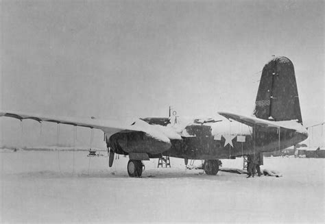 Douglas A 20 Havoc Photographed During A Snowstorm At Ladd Field