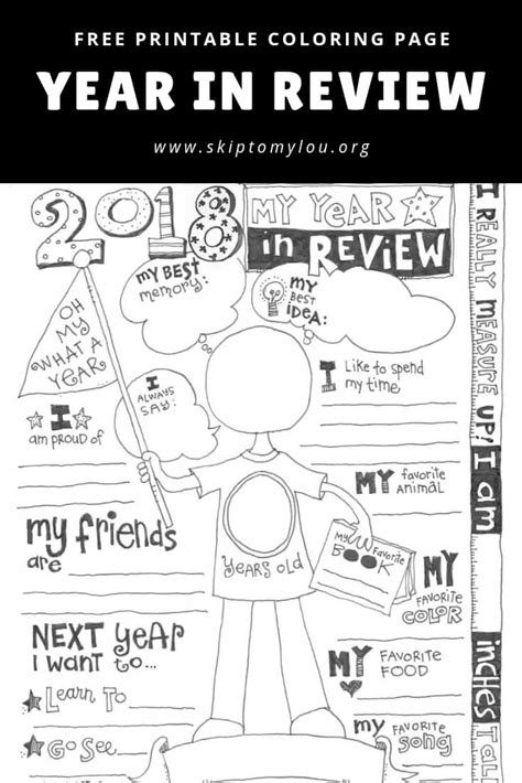 2016 year in review printable available here. 2018 Year In Review Coloring Page (UPDATED) | Skip To My Lou
