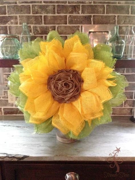 Sunflower Burlap Ribbon Center Kitchen Counter 4 Blog Post Burlap