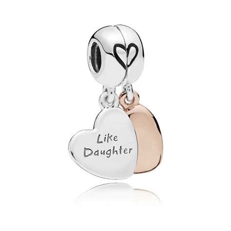 Pandora Mother And Daughter Heart Split Dangle Charm 787783en16 Francis