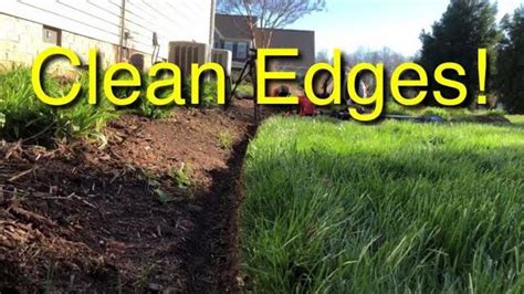 How To Have Clean Edges In A Lawn Youtube