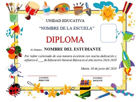 Diplomas Para Ninos Para Editar En Word Images