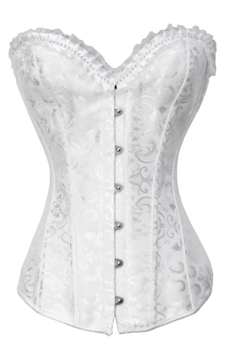 White Satin Corset Corsets