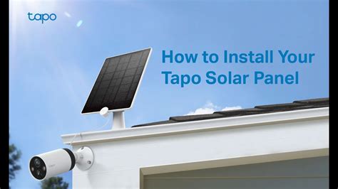 How To Install Your Tapo Solar Panel Tapo A Tp Link Youtube